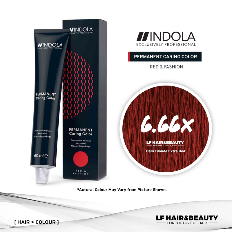 Indola Permanent Caring Color 6.66x Dark Blonde Extra Red 60ml