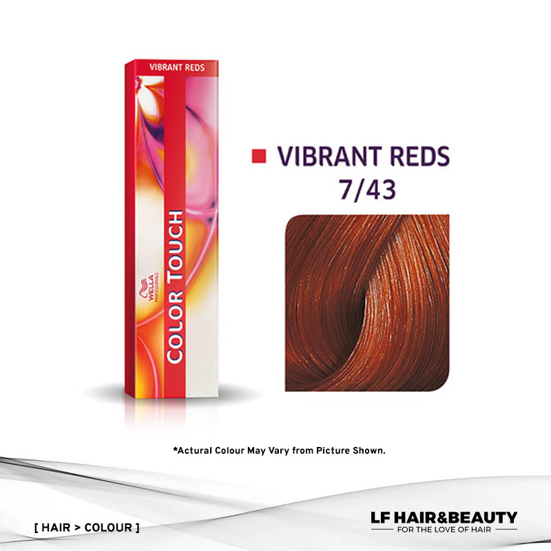Wella Color Touch Semi-Permanent Cream 7/43 - Medium Red Gold Blonde 60ml