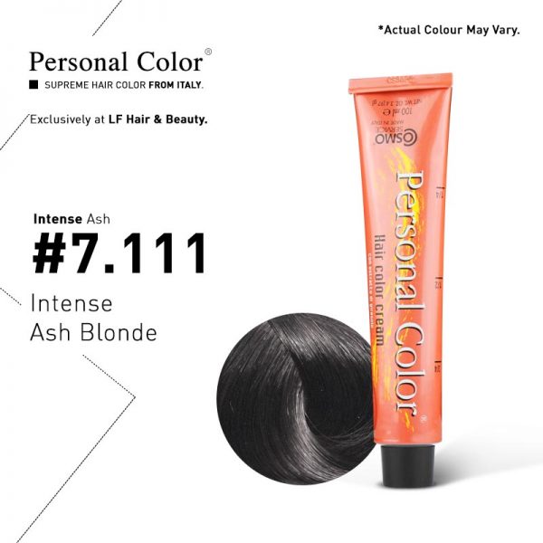 Cosmo Service Personal Color Permanent Cream Intense Ash 7.111 - Intense Ash Blonde 100ml