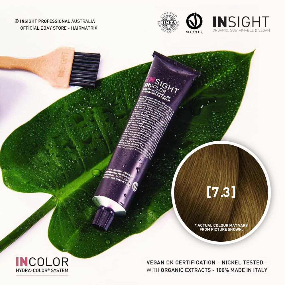 ***BUY 12 GET 2 FREE***Insight INCOLOR Hydra-Color Cream [7.3] Golden Blond 100ml