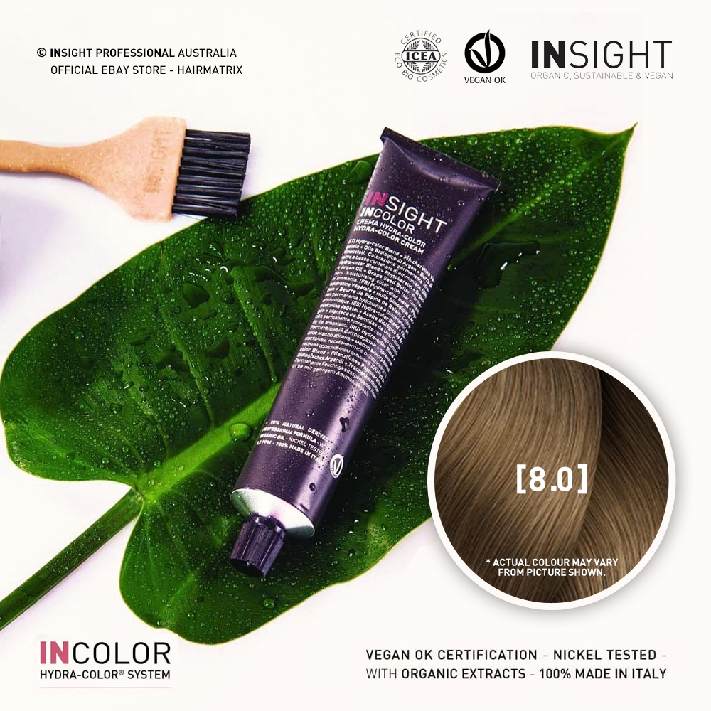 ***BUY 12 GET 2 FREE***Insight INCOLOR Hydra-Color Cream [8.0] Natural Light Blonde 100ml
