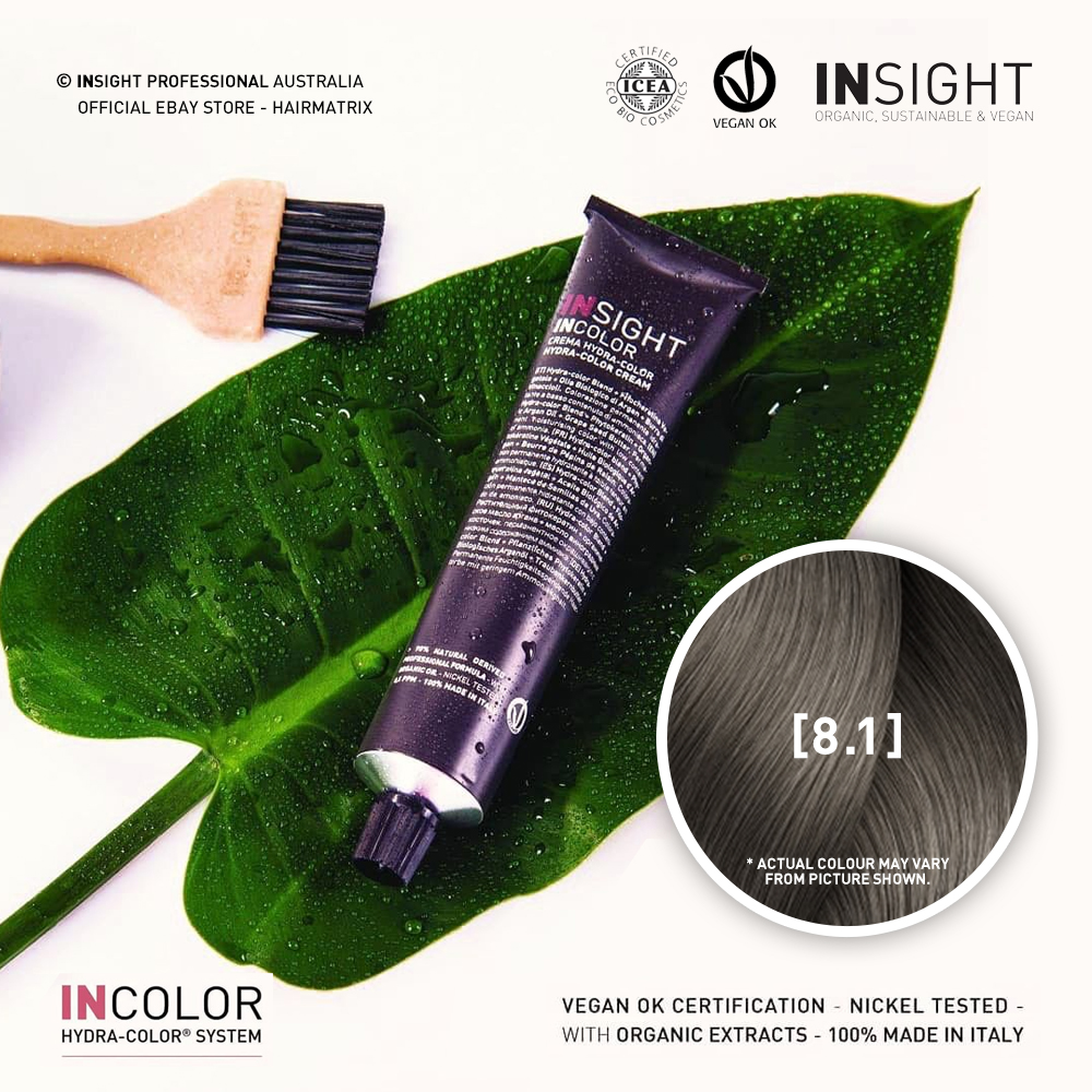 **Buy 12 get 1 Free** Insight INCOLOR Hydra-Color Cream [8.1] Ash, Light Blond 100ml
