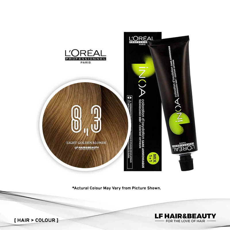Loreal iNOA Permanent Hair Color 8,3 Fundamental Light Golden Blonde 60g