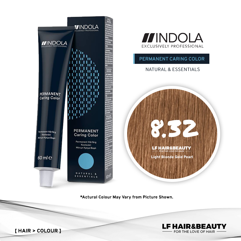 Indola Permanent Caring Color 8.32 Light Blonde Gold Pearl 60ml