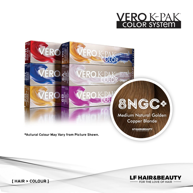Joico Vero K-PAK Age Defy 8NGC+ Permanent Color - Medium Natural Golden Copper Blonde 74ml