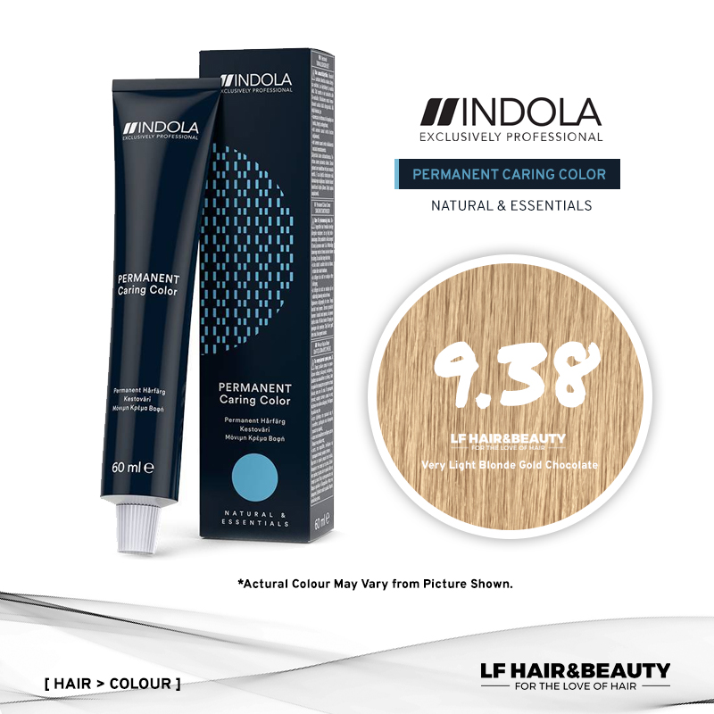 Indola Permanent Caring Color 9.38 Very Light Blonde Gold Chocolate 60ml