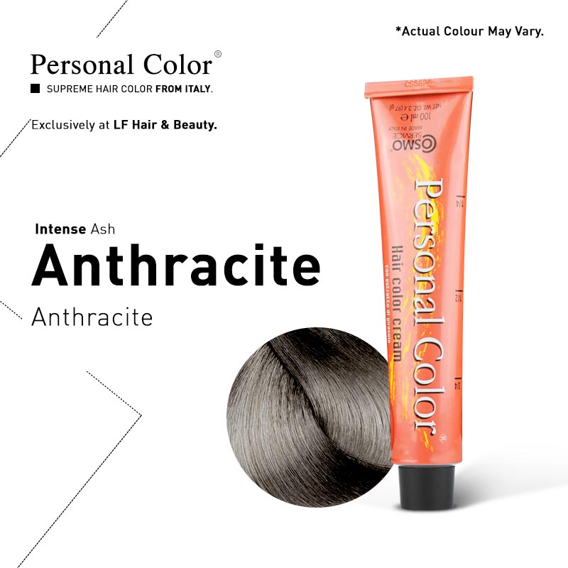 ***BUY 12 GET 2 FREE*** Cosmo Service Personal Color Permanent Cream Intense Ash Anthracite 100ml
