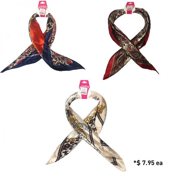 Ponytail Scarf Assorted Colour