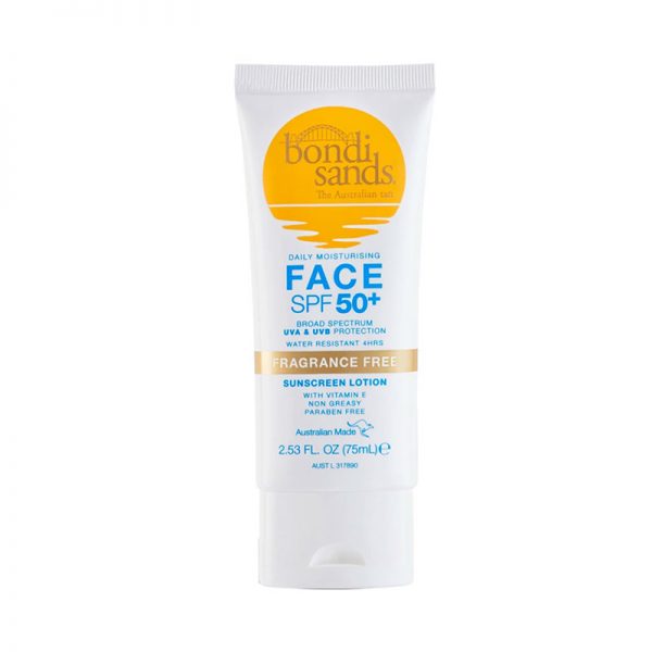 Bondi Sands Face SPF 50 Sunscreen Lotion Fragrance Free 75ml
