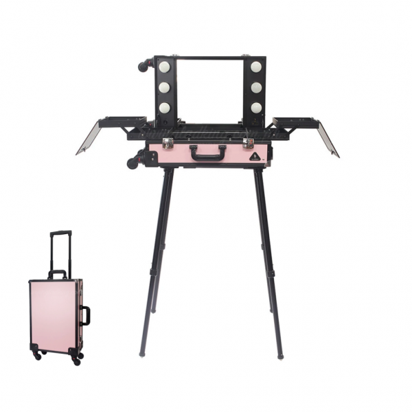 Makeup Case Trolley Pink CH-FB9664B-W