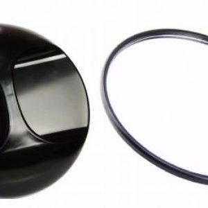 Mirror for Hair Dressing Round with Handle Black
