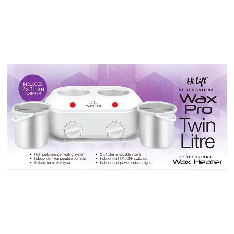 Hi Lift Wax Pro Twin Litre Wax Heater 2 X 1 Litre Inserts
