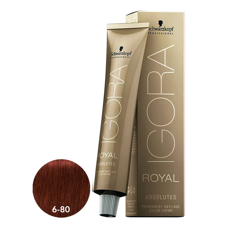 Schwarzkopf Igora Royal Absolutes 6-80 Dark Brown Red Natural 60ml