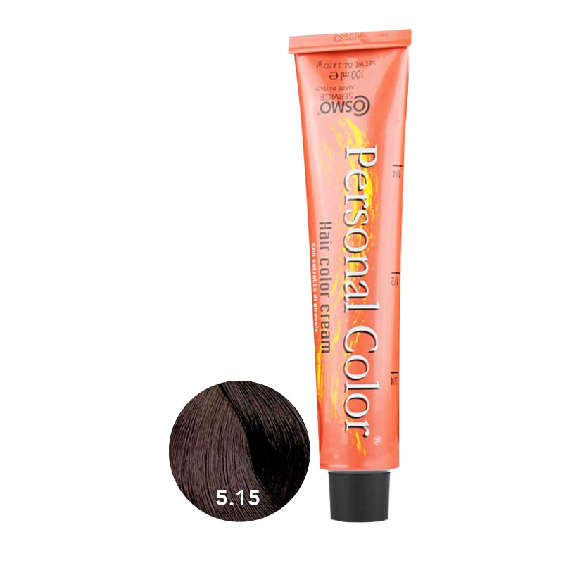 ** Buy 12 get 1 Free ** Cosmo Service Personal Color Permanent Cream 5.15 - Dark Chocolate 100ml