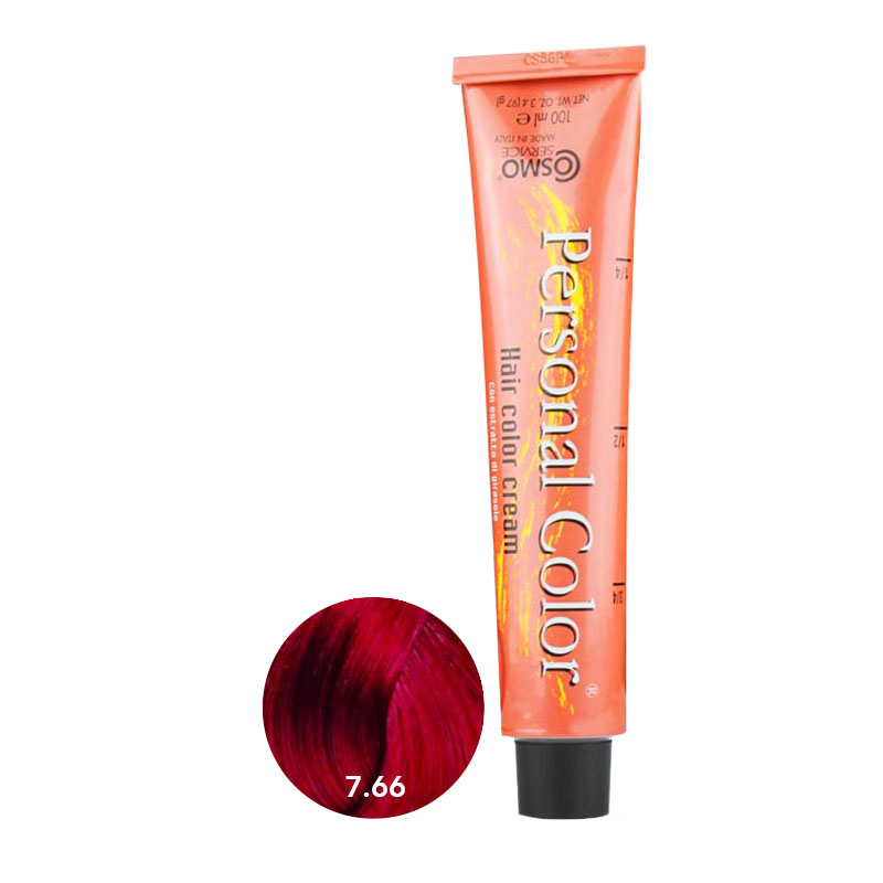 ** Buy 12 get 1 Free ** Cosmo Service Personal Color Permanent Cream 7.66 - Intense Red Blonde 100ml