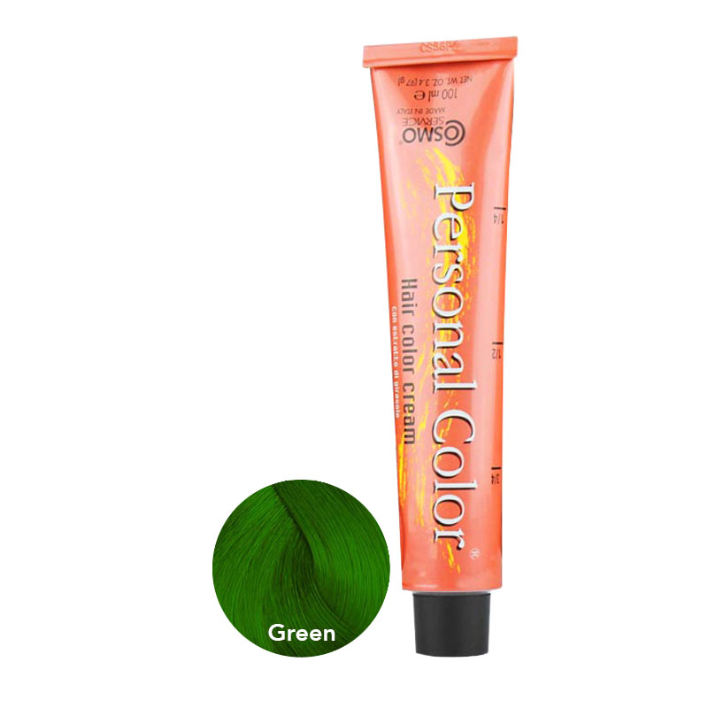 ***BUY 12 GET 2 FREE*** Cosmo Service Personal Color Permanent Cream Green 100ml