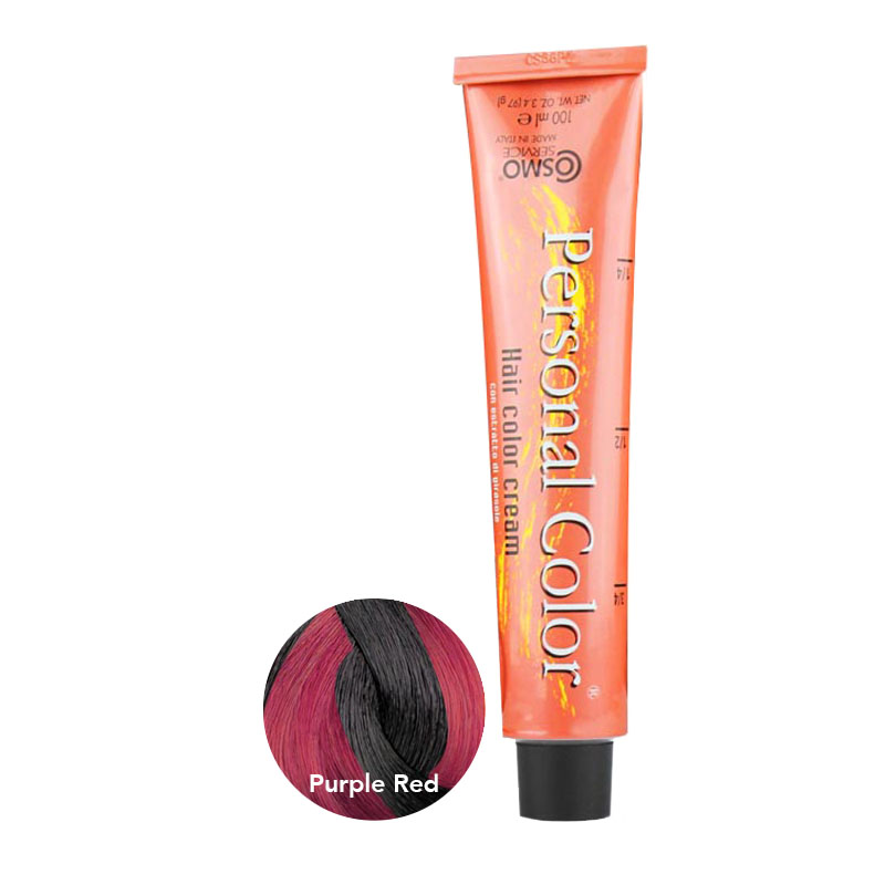 ** Buy 12 get 1 Free ** Cosmo Service Personal Color Permanent Cream Purple Red Meches 100ml