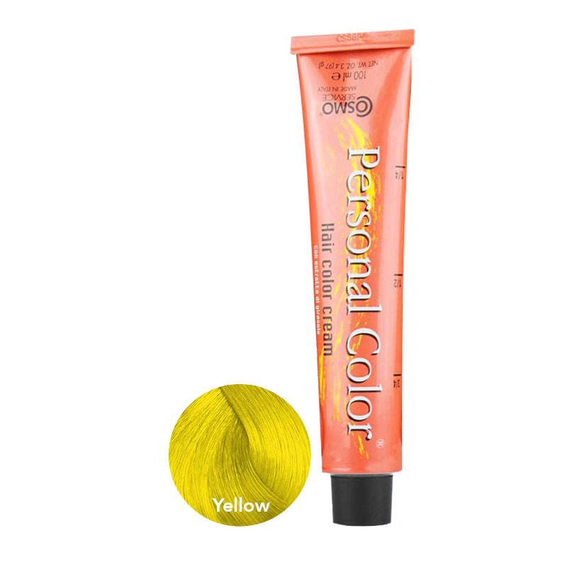 ** Buy 12 get 1 Free ** Cosmo Service Personal Color Permanent Cream Yellow 100ml