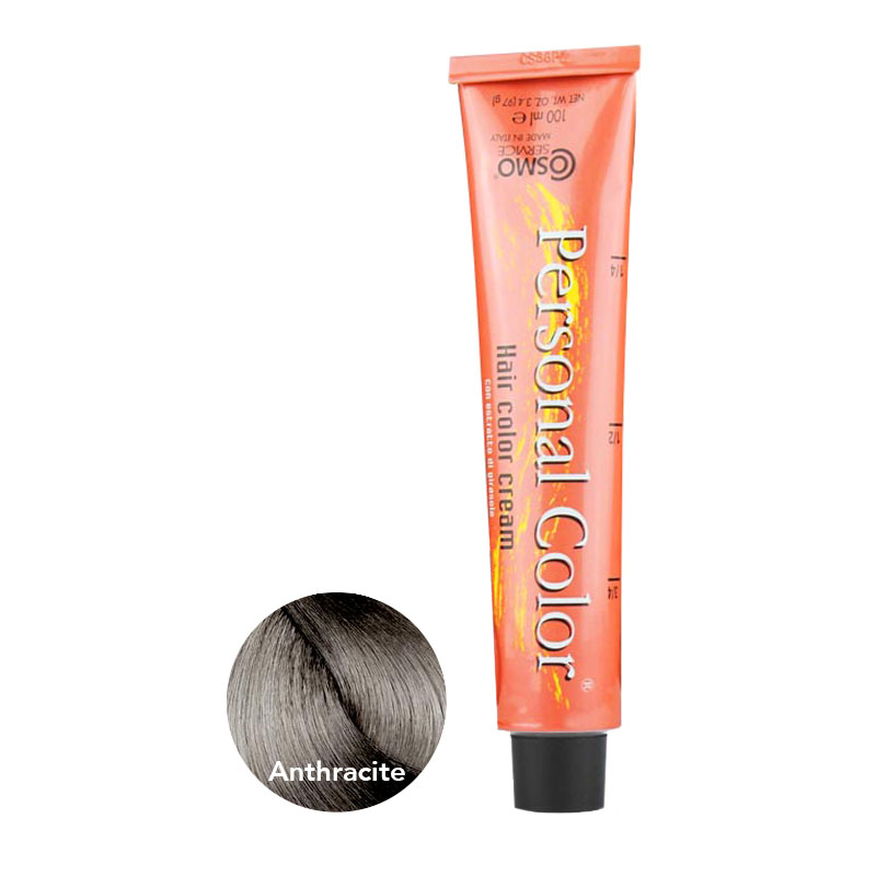** Buy 12 get 1 Free ** Cosmo Service Personal Color Permanent Cream Intense Ash Anthracite 100ml