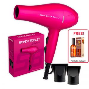 Silver Bullet Ethereal Professional Hair Dryer - Pink **Free Argan Oil 100ml**