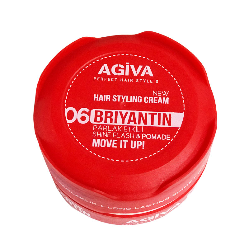 ** Buy 12 get 12 Free ** Agiva New Hair Styling Cream 06 Briyantin Shine Flash and Pomade 150ml