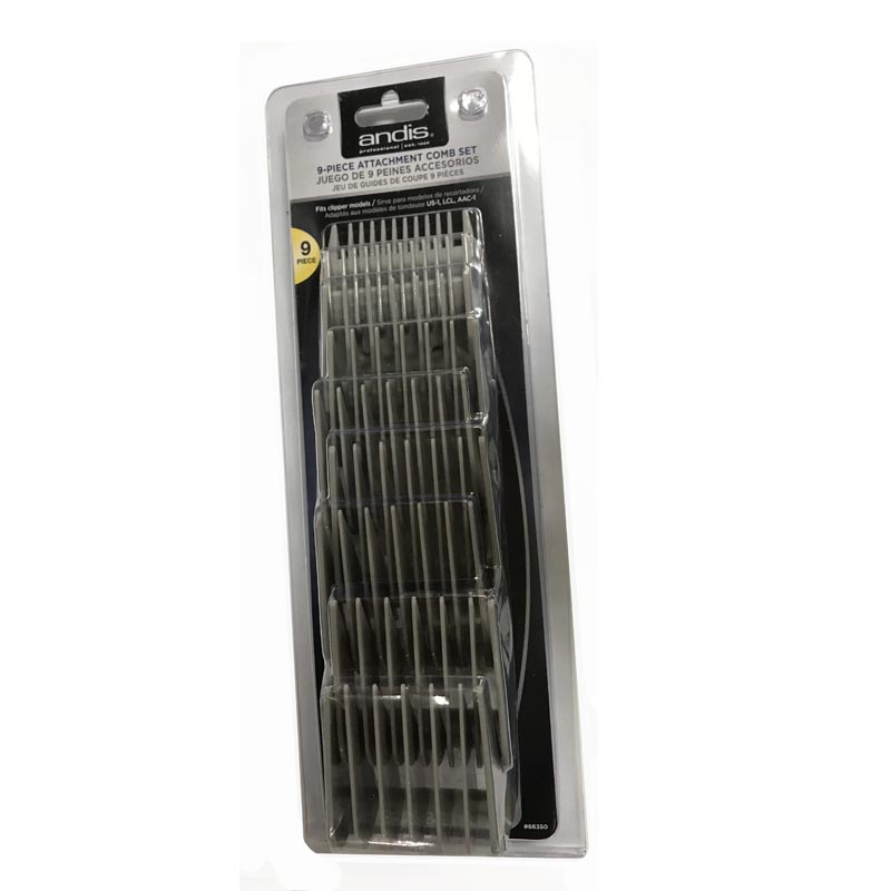 Andis 9 attachement combs for most clippers