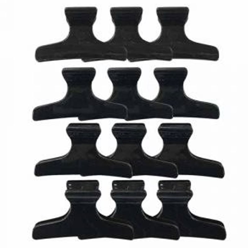 Butterfly Clips 12pk Black