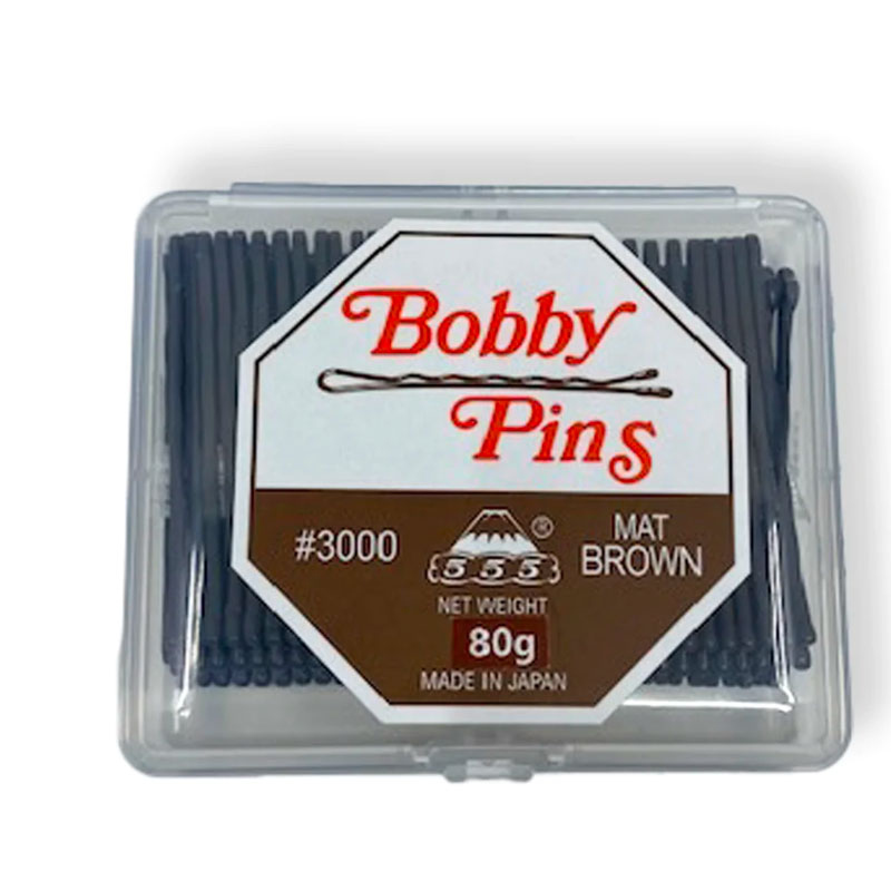 555 - Bobby Pins -#3000 Mat Brown 80g