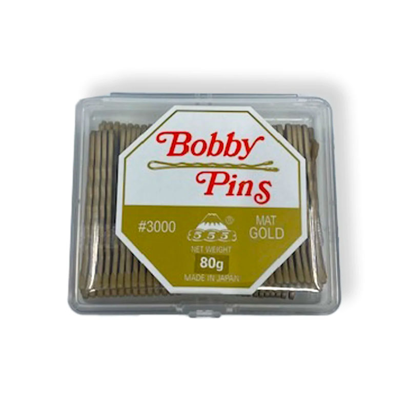 555 - Bobby Pins #3000 Mat Gold 80g
