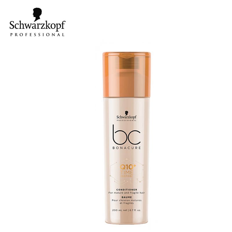 Schwarzkopf BC Bonacure - Q10+ Time Restore Conditioner For Mature and Fragile Hair - 200ml