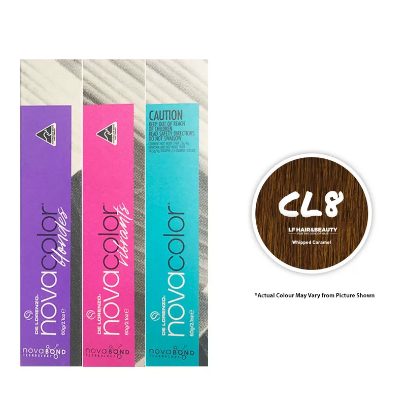 De Lorenzo NovaColor Permanent Colour CL8 - Whipped Caramel 60g