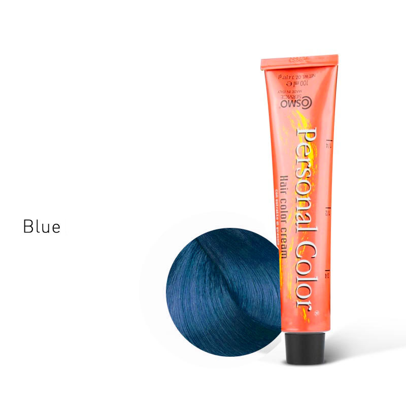 ***BUY 12 GET 2 FREE*** Cosmo Service Personal Color Permanent Cream Blue 100ml