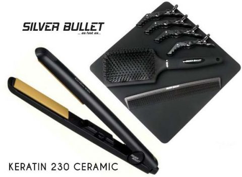 Silver Bullet Keratin 230 Ceramic Plate Hair Straightener - LF Hair and  Beauty Supplies