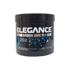 Elegance by Sada Pack Triple Action 3 Styling Hair Gel - Blue 500ml