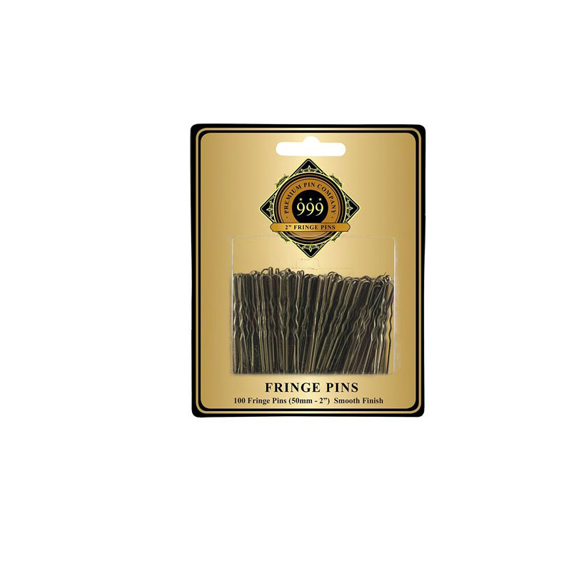 999 Fringe Pins 2" Black - 100 pcs