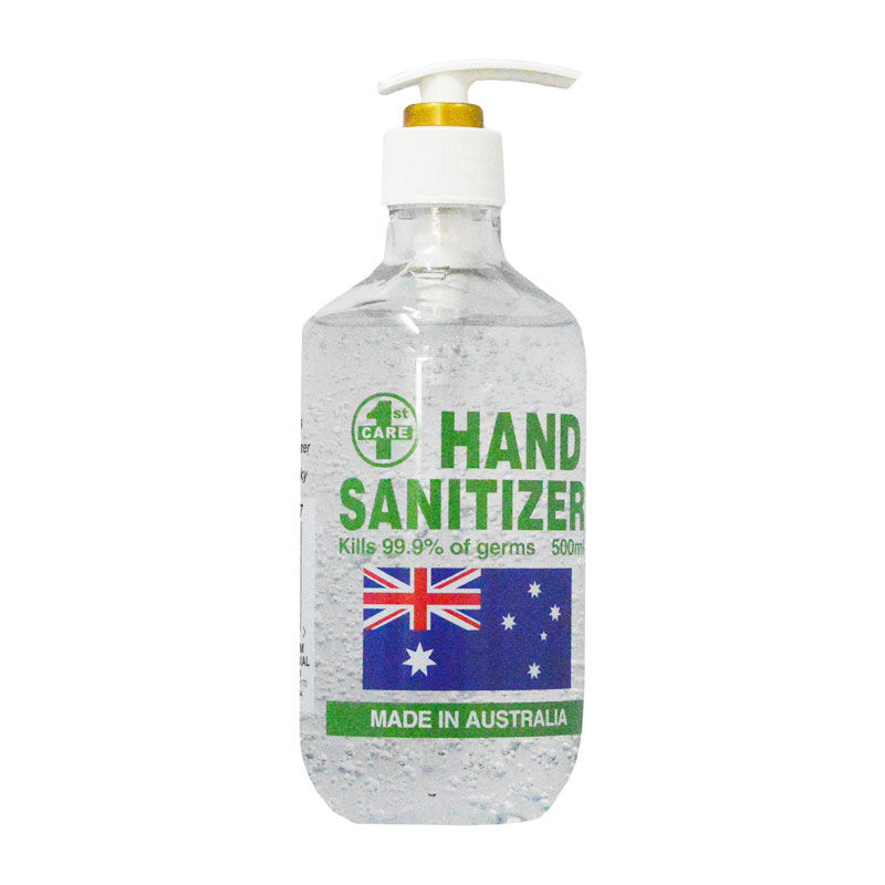 Waterless Hand Sanitiser Made in Australia - Kills 99.9% of germs 500ml