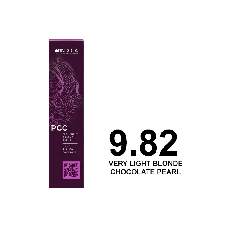 Indola Permanent Caring Color 9.82 Very Light Blonde Chocolate Pearl 60ml