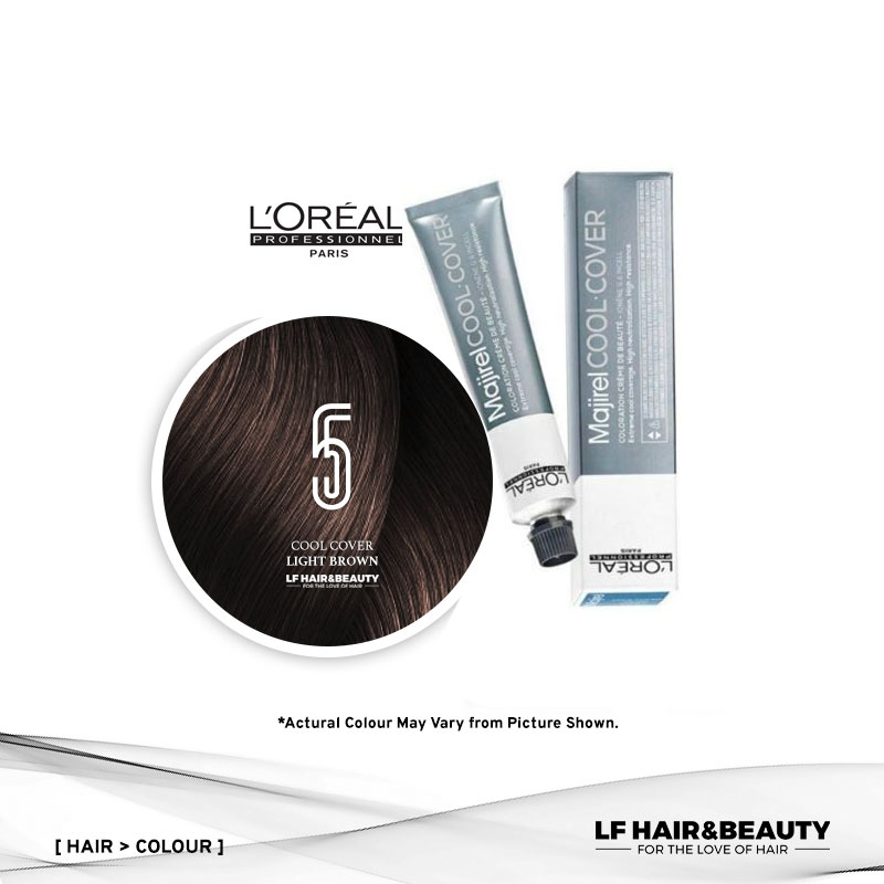 Loreal Majirel Permanent Hair Color Cool Cover CC5 Light Brown 50ml - LF  Hair and Beauty Supplies