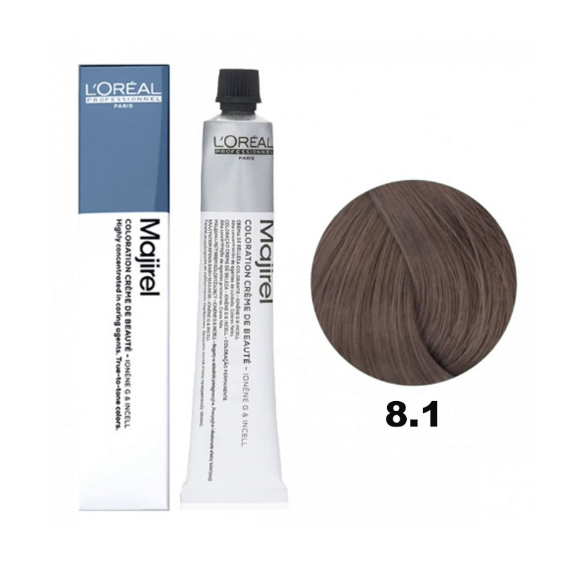 L'Oreal Majirel Permanent Hair Color 8,1 Light Ash Blonde 50ml