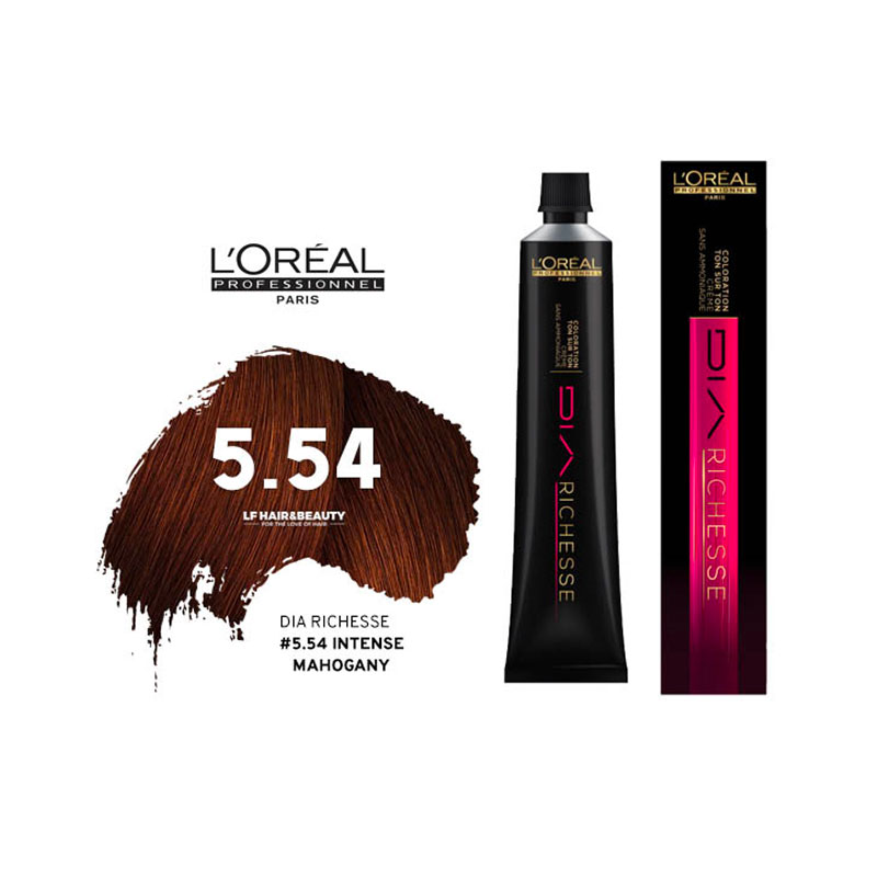 Loreal Dia Richesse Semi Permanent Hair Color 5.54 Intense Mahogany 50ml