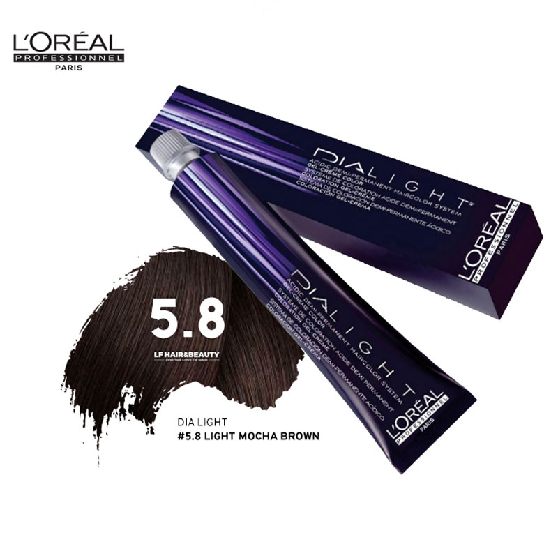 Loreal Dia Light Hair Colourant 5.8 Light Mocha Brown 50ml