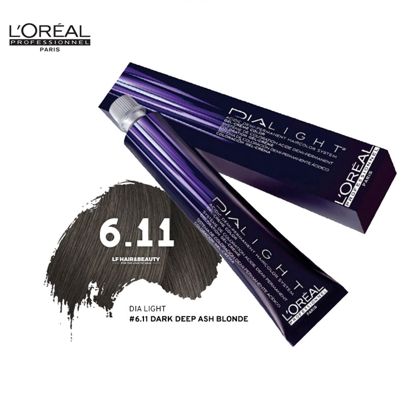 Loreal Dia Light Hair Colourant 6.11 Dark Deep Ash Blonde 50ml