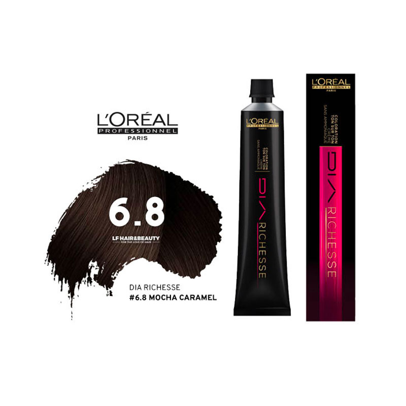 LOreal Professional Dia Richesse # 6.8 - Mocha Caramel - 1.7 oz Hair Color  
