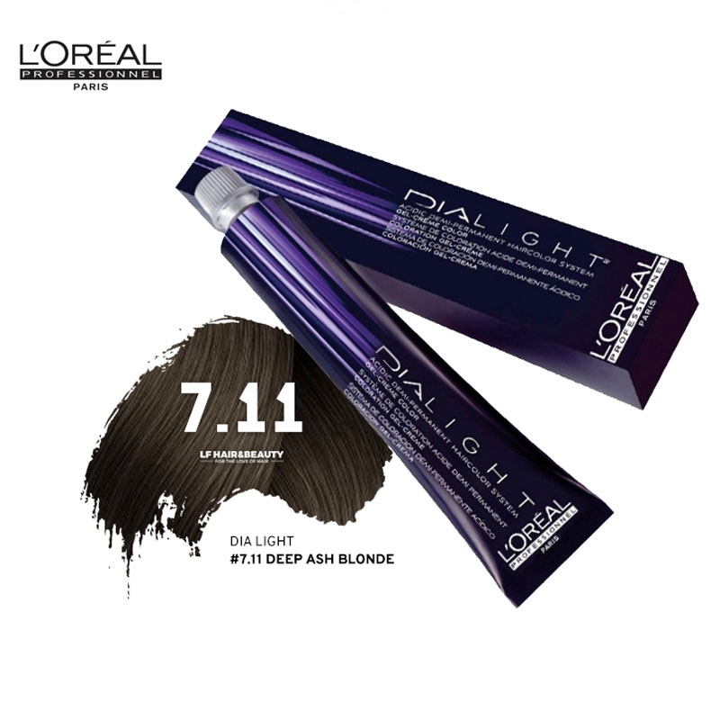 Loreal Dia Light Hair Colourant 7.11 Deep Ash Blonde 50ml