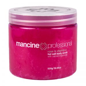 Mancine Hot Salt Scrub -Rose and Vitamin E 520g