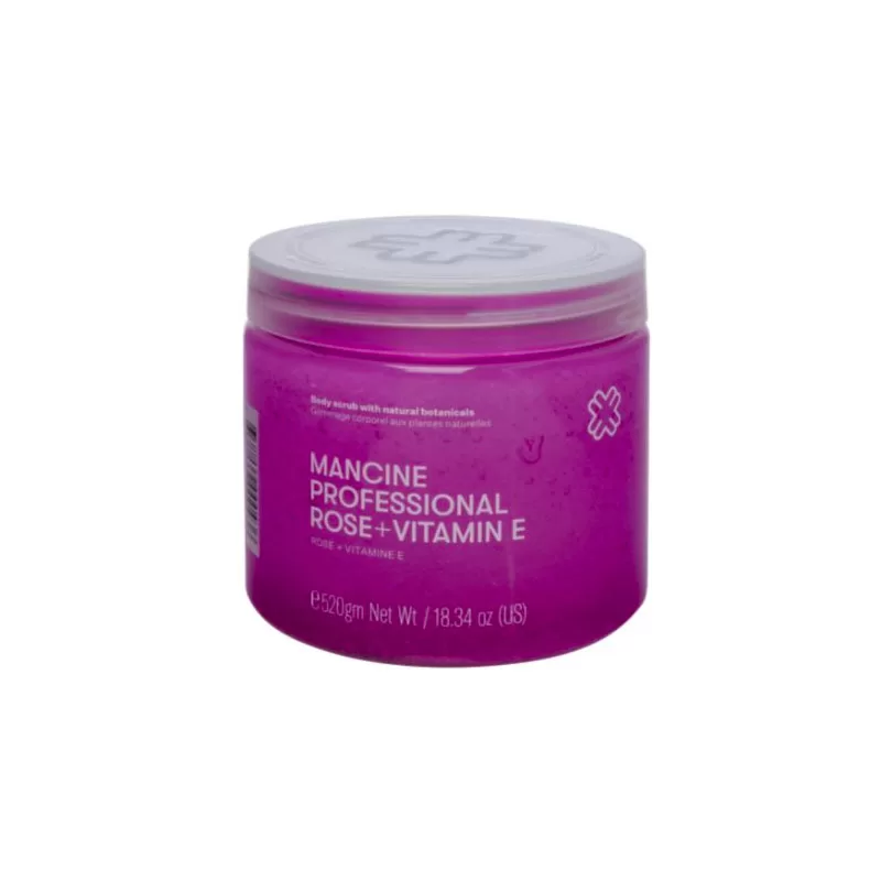 Mancine Hot Salt Scrub -Rose and Vitamin E 520g