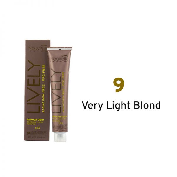 Nouvelle Lively Ammonia Free Hair Color Very Light Blond 9
