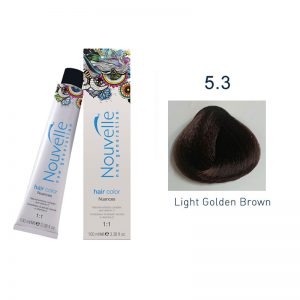 Nouvelle - Permanent Hair Color 5.3 Light Golden Brown 100ml