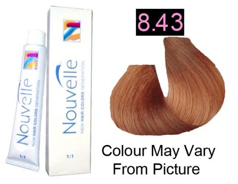 Nouvelle - Permanent Hair Color 8.43/Light Copper Golden Blonde 100ml