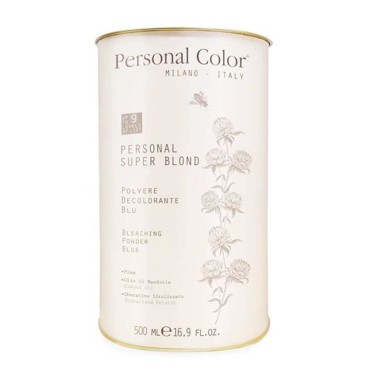 Personal Color -Blue Bleaching Powder Super Blond Lifts Upto 9 Levels 500ml